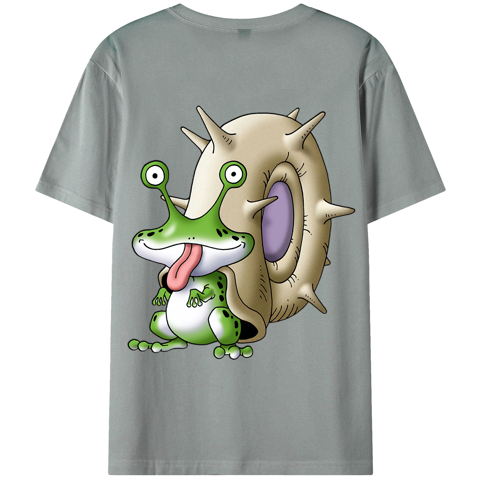 （画像用） ドラゴンクエスト Doragon Kuesuto Dragon Quest 綿100％ メンズ半袖Tシャツ（バックプリント） 通気性
